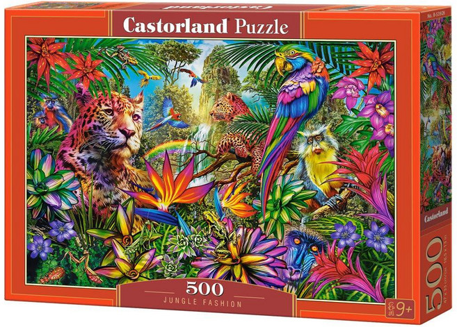 500 Piece Jigsaw Puzzles Jungle Fashion Animal Vibrant Wildlife Tropical Fantasy Art. Adult Pu, 500 Piece Jigsaw Puzzles, Jung