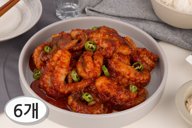 [할인특가] 미스터쭈 양념쭈꾸미 볶음 밀키트 500g, 6개