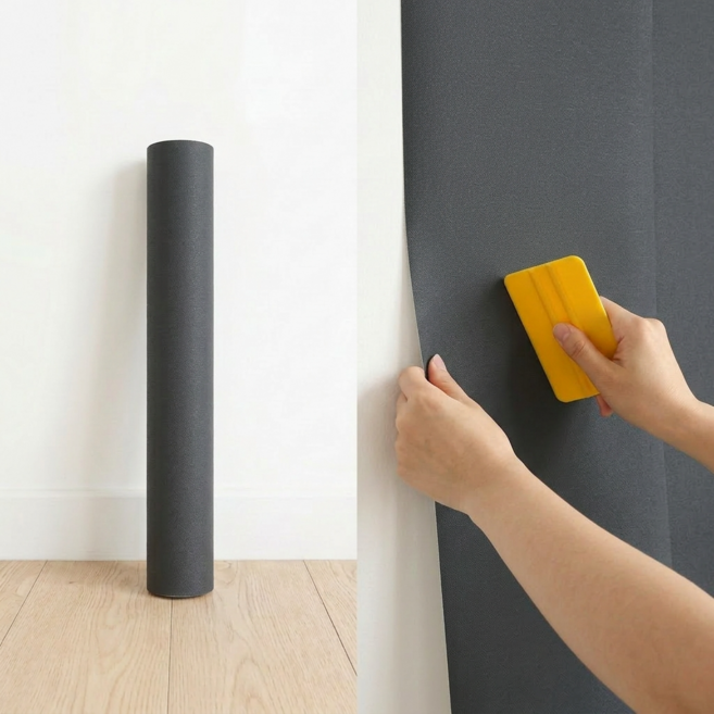 생활연구소 붙이는 벽지 셀프 도배 시트지, 다크그레이