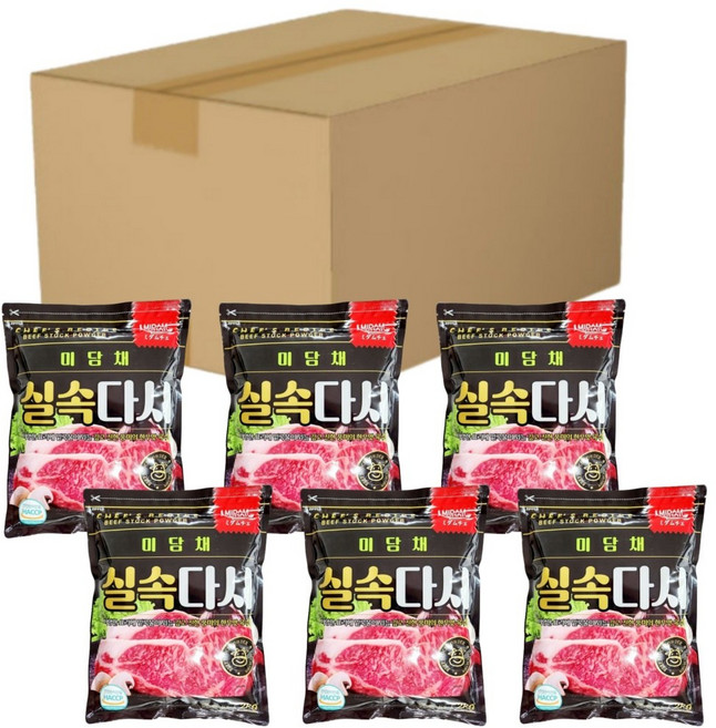 실속 다시다 2kg box 고급형 한우맛 다시다, 6개
