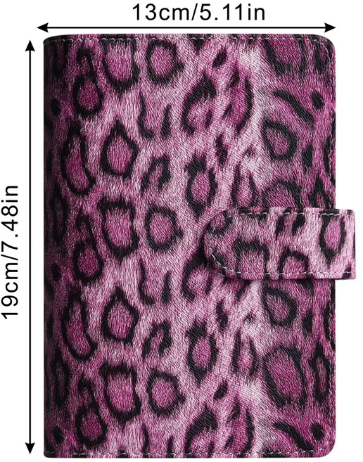 A6 PU 가죽 바인더 이코노미 노트 세련된 디자인 개인 커버 현금 예산 저장에 사용, 01 A6용지, 04 3