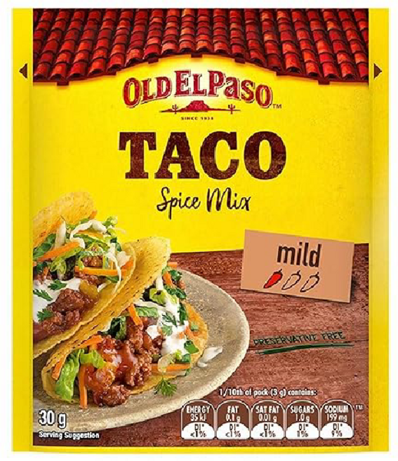 올드 엘파소 타코 시즈닝 30gx 4, 30g