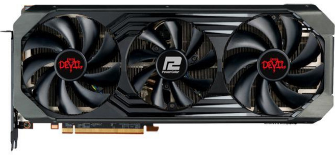 [PowerColor] 파워컬러 레드 데빌 AMD 라데온 RX 6800 XT 게이밍 그래픽 카드 16GB GDDR6 메모리 RDNA 2 기반 HDMI 2.1 (AXRX 6800, RED DEVIL 16G