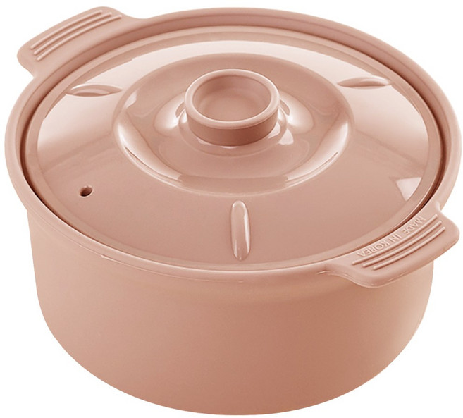 국산 실리콘 냄비 800ml 계란찜기 전자레인지 찜기 용기 이유식 다용도, 브릭레드, 1개