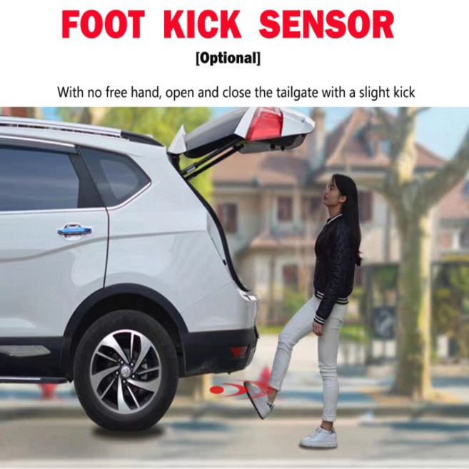 Skoda 2017+ 용 전기 테일 게이트 재장착 박스 지능형 작동 개방, 01 With Kick Senor, 1