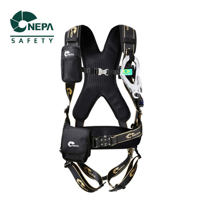 네파 현장 안전 작업용 벨트 공사 추락 방지 전체식 산업용 죔줄 건설, 블랙