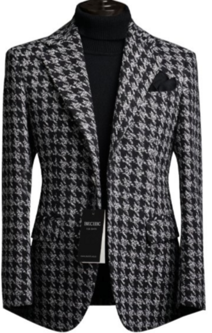 비시크 닐슨 하운드투스 울 블레이저