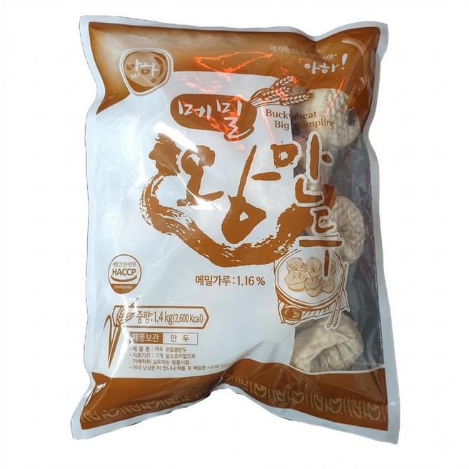 아하 메밀 왕만두 1.4kg 1개, 700g