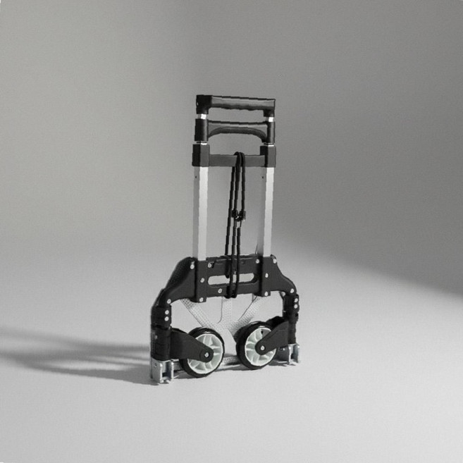 접이식 핸드카트 휴대용 장보기 쇼핑카트 폴딩 구루마 L카, 1개