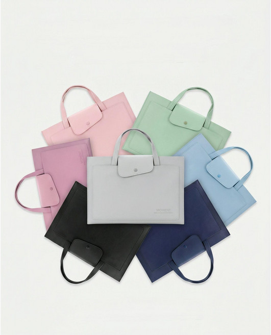 디한스 심플 슬림 안감기모 15.6 인치 노트북 가죽 가방 케이스 파우치