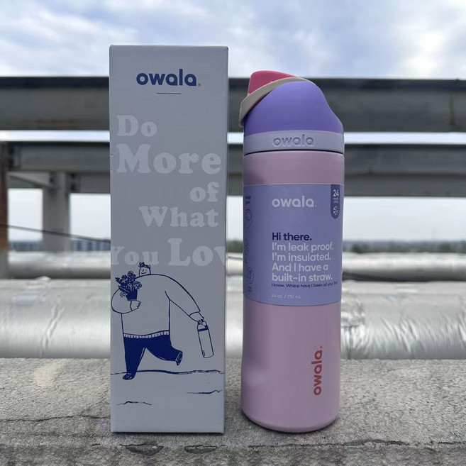 오왈라 Owala FreeSip 보온보냉병 (710ml/950ml), 710ml, 자화 토끼
