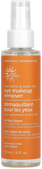 Earth Science 카모마일 및 녹차 아이 메이크업 리무버 향료 무함유 118ml(4fl oz), EarthScience카모마일및녹차아이메이크업리무버향료, 1개, 118ml - 쿠팡