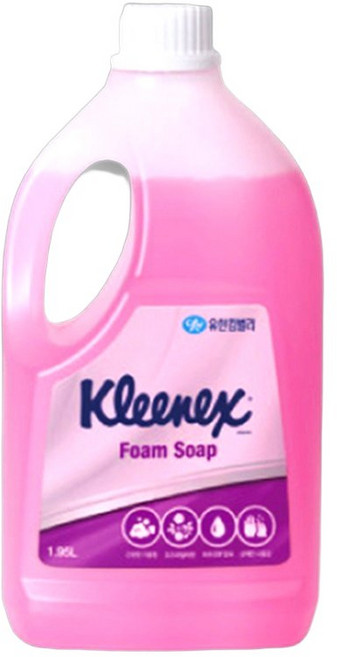 BS 크리넥스 핸드워시 폼 솝 로즈라일락향 195L x 대용량핸드워시, 1개