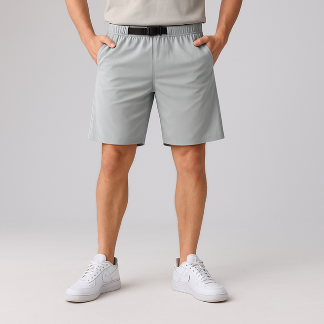 태리파파 남성 이지코어 버클 밴딩 반바지