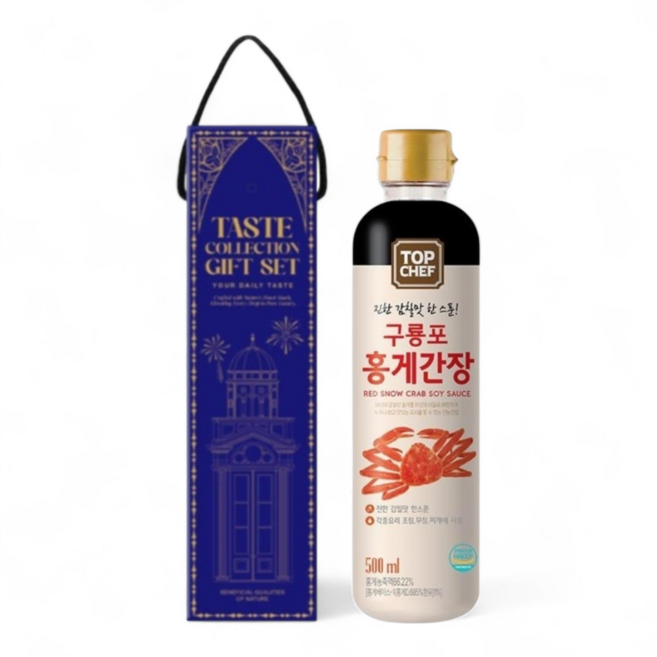 탑쉐프 구룡포 홍게간장 진한 감칠맛 한스푼, 1개, 500ml