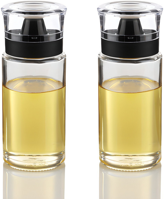 시노글라스 밀폐 오일병 대 블랙, 170ml, 2개