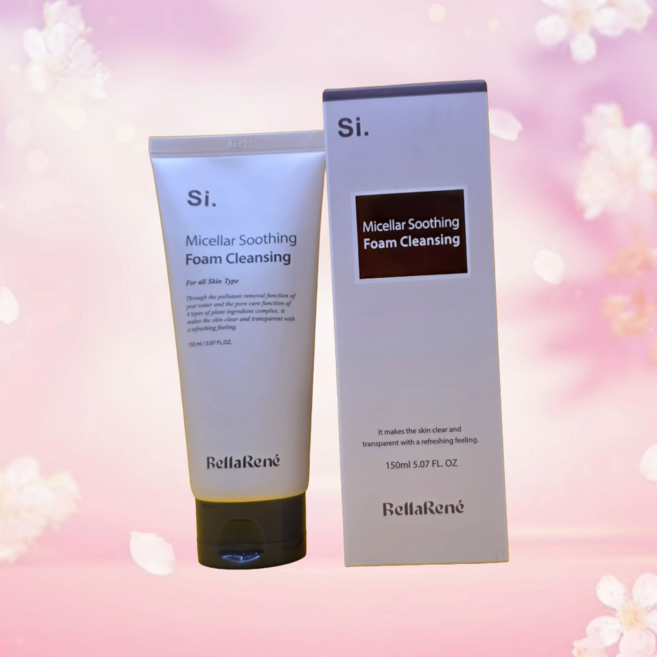 벨라르니BellaRene B [07] 미셀라 수딩 폼 클렌징 전성분 멜로시라 눔물로이데스추출물 포함, 1개, 150ml