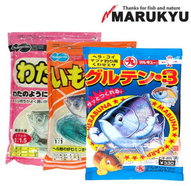 마루큐 와이삼 글루텐 삼합블랜딩 글루텐3+와다글루+이모글루 민물붕어떡밥, 1개