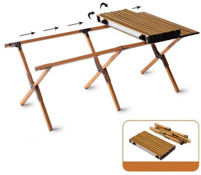 야외 캠핑 테이블 120cm 60cm