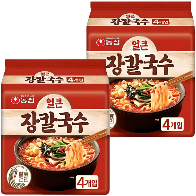 농심 얼큰 장칼국수 103g, 8개