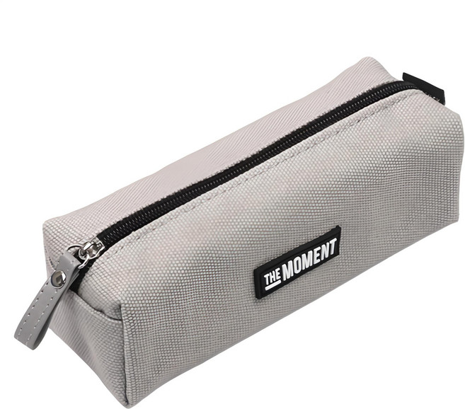 포포팬시 더모먼트 심플 펜 파우치, 그레이, 1개