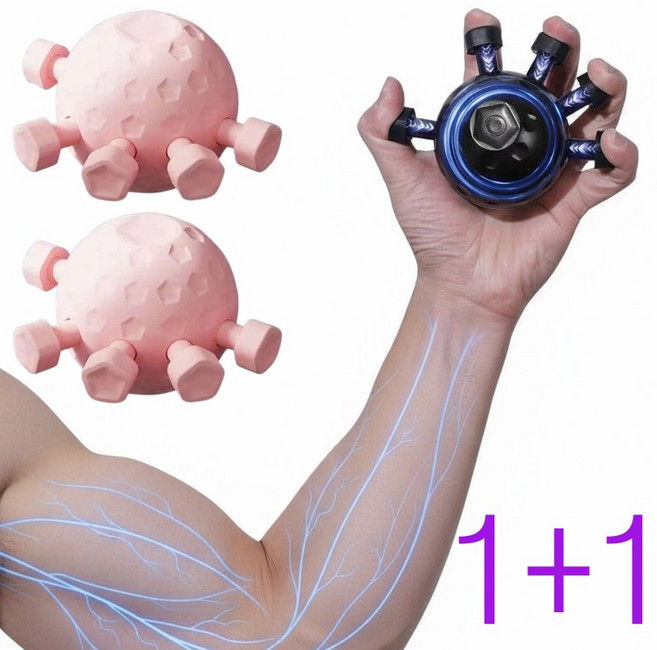 레오큐 손재활공 피아노 손가락 운동 기구 악력기, 검정, 2개