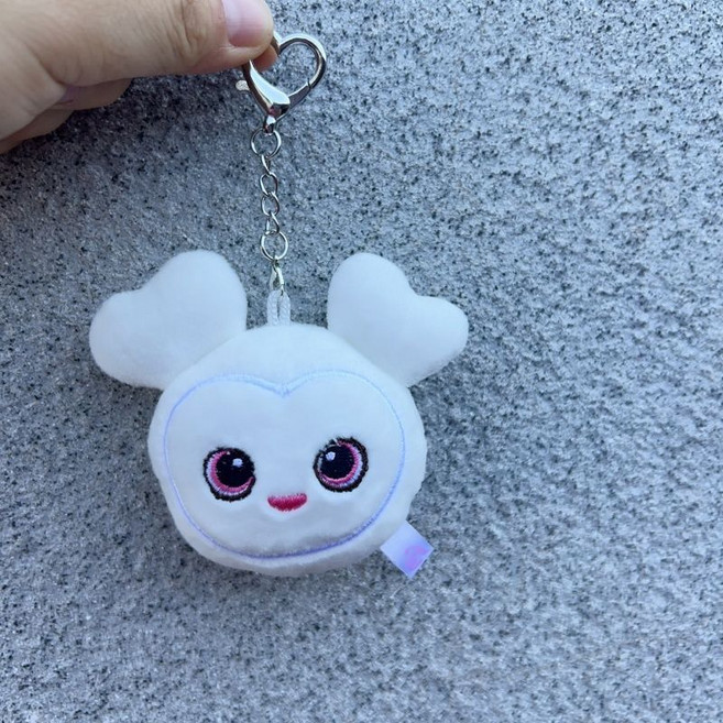 TWICE 韓國女團 演唱會掛件 毛絨玩偶鑰匙扣, 1個, TEWICE白色小掛件6-8CM