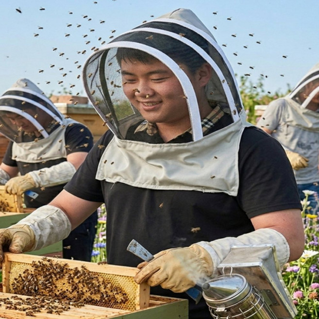 랄라지니 벌레 퇴치 방충 모자 창모자