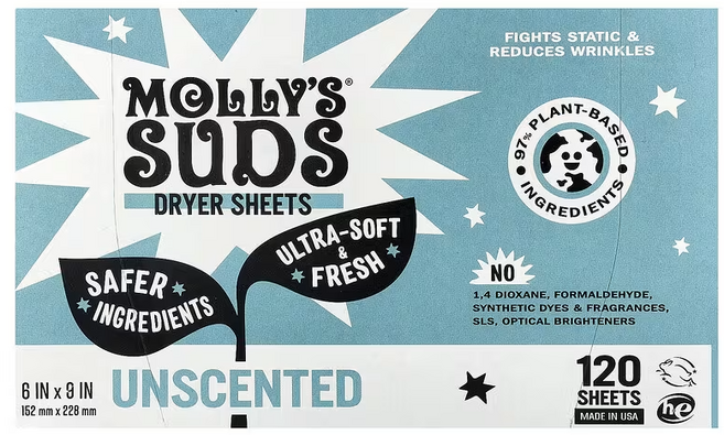 몰리스 서즈 건조기 시트 무향 120매, 1개, 326g