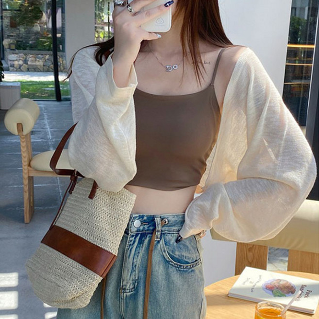 릴리제인 여성용 팔뚝커버 볼레로 긴팔 가디건