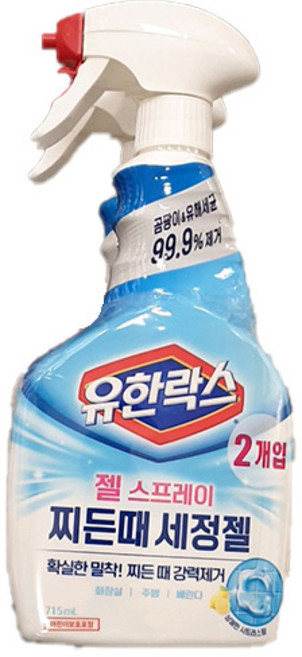 유한락스 찌든때 세정젤, 715ml, 2개