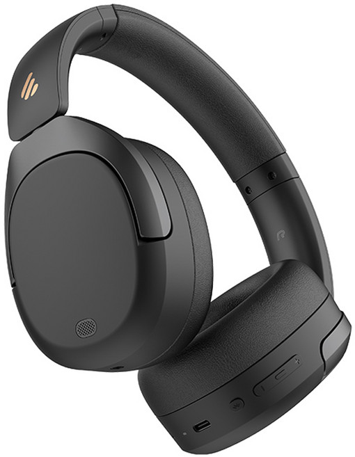 에디파이어 액티브 노이즈 캔슬링 무선 오버이어 헤드폰, W830NB, 블랙