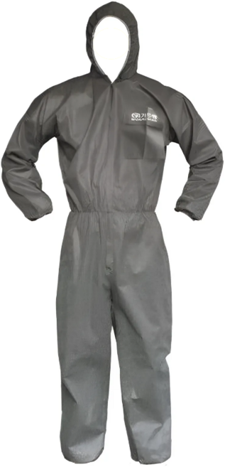 가드맨 PP 원피스 작업복, GRAY, 1개