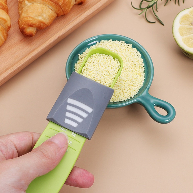 새로운 로스팅 소금 스푼 체중계 그램 측정 커피 조절 가능 주방, 01 Green