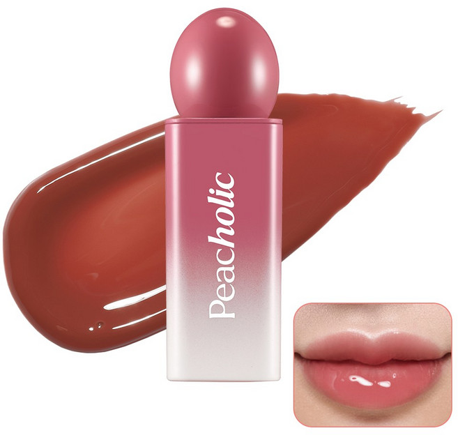 피치홀릭 워터 글로우 립틴트 미니 물광틴트 입술볼륨 물틴트, 미드나잇 로즈, 4.5g, 1개