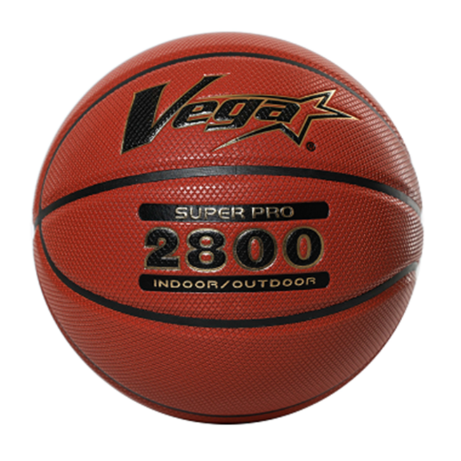 Vega 十字紋合成皮籃球 室內外用球, 1個, OBU-2800