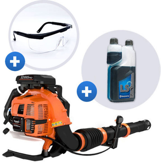 센다이 SD995PRO 엔진브로워 낙엽청소기 제설기 송풍기 + 허스크바나 오일+보안경 증정