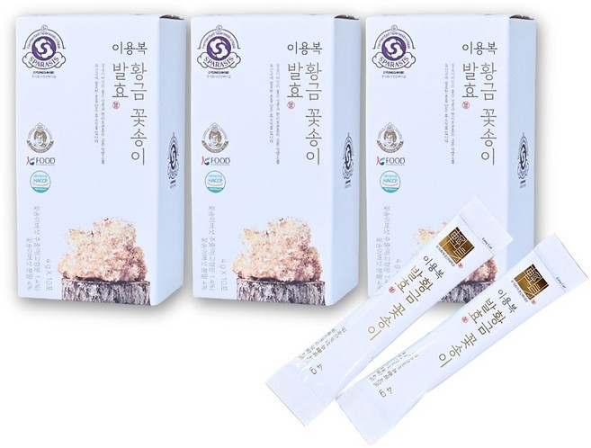 이용복 황금 꽃송이 발효 120g, 30개, 4g