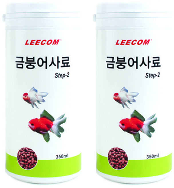 리컴 금붕어 사료 STEP2, 2개, 350ml