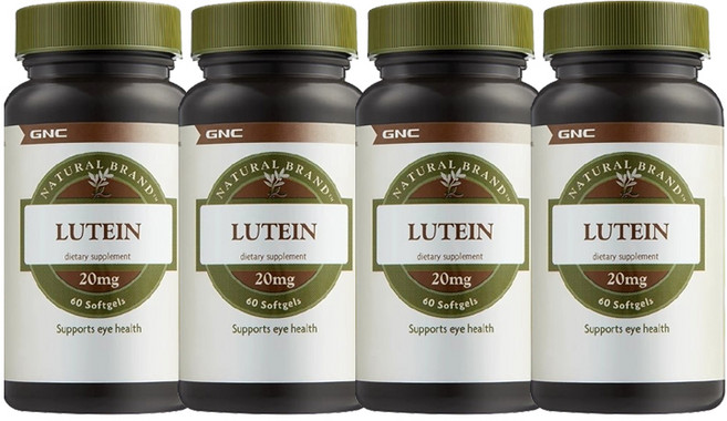 GNC 네츄럴 브랜드 루테인 20mg, 60회분, 4개