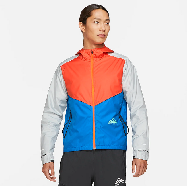 나이키 윈드러너 바람막이 남성 오렌지그레이