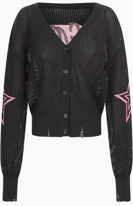 [AK분당점] [에고이스트] [CAPSULE LINE] 투웨이 메쉬조직 니트 가디건 ES2KG363