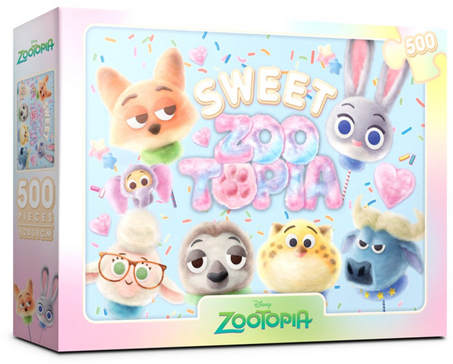 직소퍼즐 디즈니 스윗 주토피아 500피스 D531, 단일속성, 단품, 1개