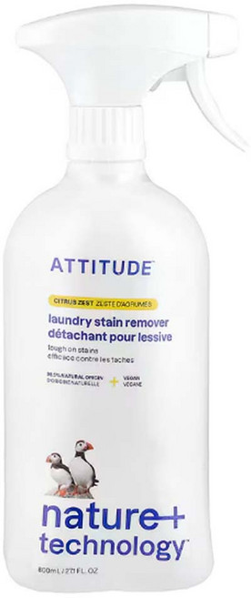 애티튜드 옷얼룩제거제 시트러스 제스트향, 1개, 800ml