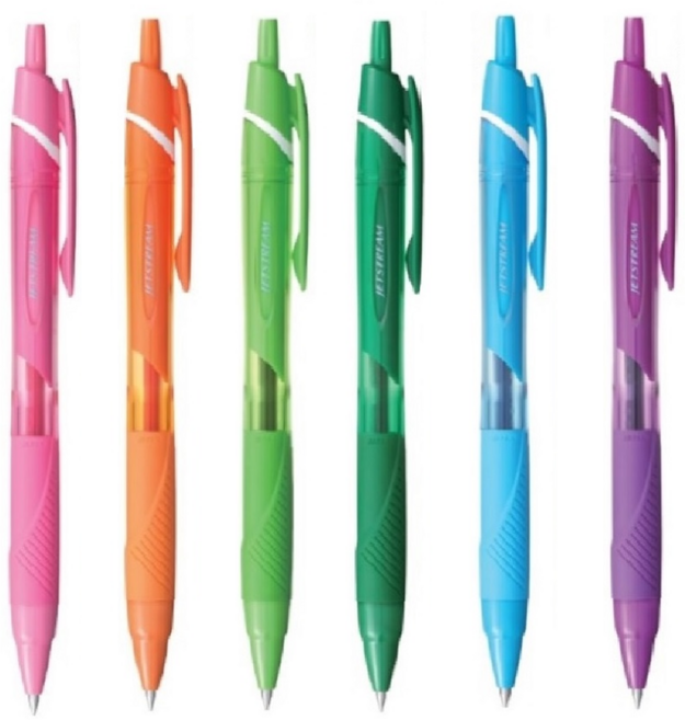 유니볼 제트스트림 컬러 볼펜 6색 SXN-150C-05 0.5mm, 1개