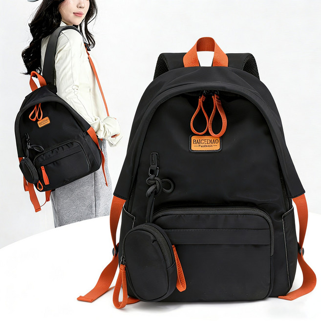 Novah 여성 백팩 가벼운 대용량 데일리 캐주얼 직장인 대학생 여행용