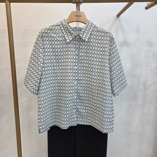 크레송 후들후들 박시 반팔 블라우스 ODCGBG63A 3023980