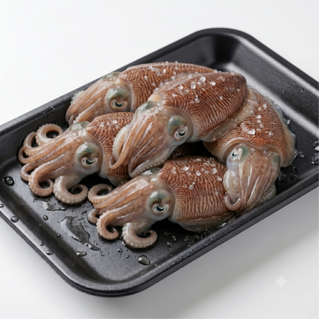 [당일조업/특대선별] 국내산 생물 갑오징어, 1박스, 3kg 대 12~18미