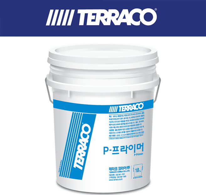 테라코 P-프라이머 18L (내외부용/콘크리트 강화), 1개