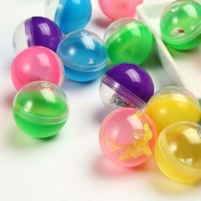 35mm 투명 저장 보관 캡슐 게임 가위바위보 통 빈공간 동그란 뽑기 추첨, 1개, 상세페이지 참조